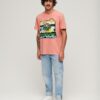 Φαρδύ T-shirt με γραφικό Neon Travel