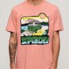 Φαρδύ T-shirt με γραφικό Neon Travel