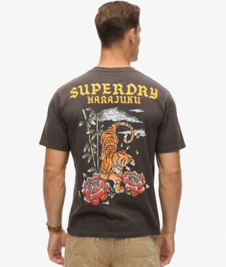 Φαρδύ T-shirt με σχέδιο τατουάζ