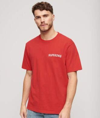 Φαρδύ T-shirt με σχέδιο τατουάζ Φαρδύ T-shirt με σχέδιο τατουάζ