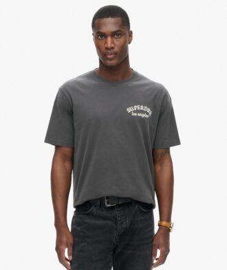 Φαρδύ T-shirt με σχέδιο τατουάζ στην πλάτη