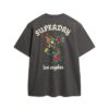 Φαρδύ T-shirt με σχέδιο τατουάζ στην πλάτη