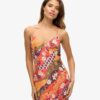 Φορέμα Midi Slip Cami με τύπωμα