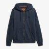 Φούτερ με κουκούλα και φερμουάρ Essential Logo Washed