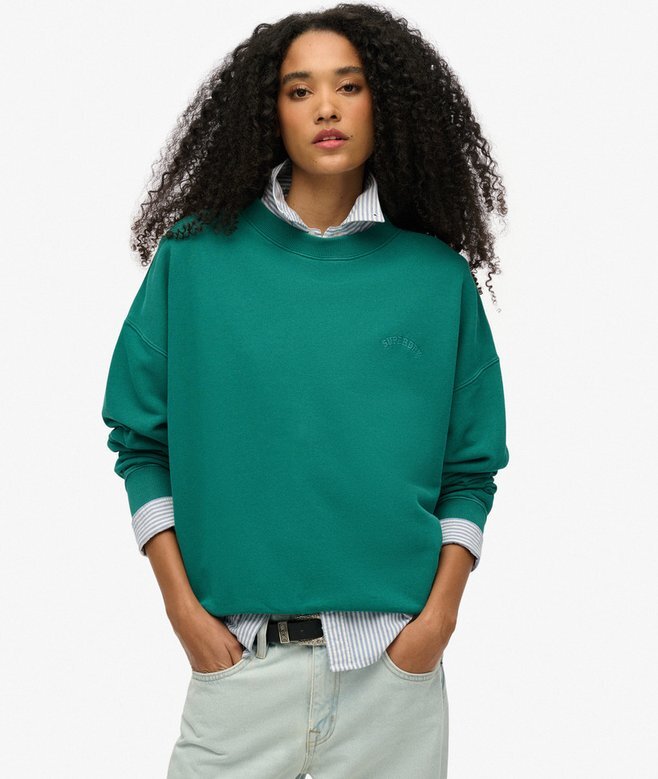 Φούτερ με λογότυπο Essential Oversized Crew Φούτερ με λογότυπο Essential Oversized Crew