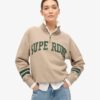 Φούτερ με μισό φερμουάρ και απλικέ Athletic Essentials Φούτερ με μισό φερμουάρ και απλικέ Athletic Essentials