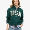 Φούτερ με μισό φερμουάρ και απλικέ Athletic Essentials Φούτερ με μισό φερμουάρ και απλικέ Athletic Essentials