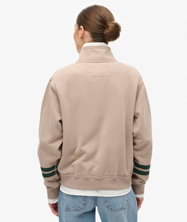 Φούτερ με μισό φερμουάρ και απλικέ Athletic Essentials Φούτερ με μισό φερμουάρ και απλικέ Athletic Essentials