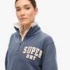 Φούτερ με μισό φερμουάρ και απλικέ Athletic Essentials Φούτερ με μισό φερμουάρ και απλικέ Athletic Essentials