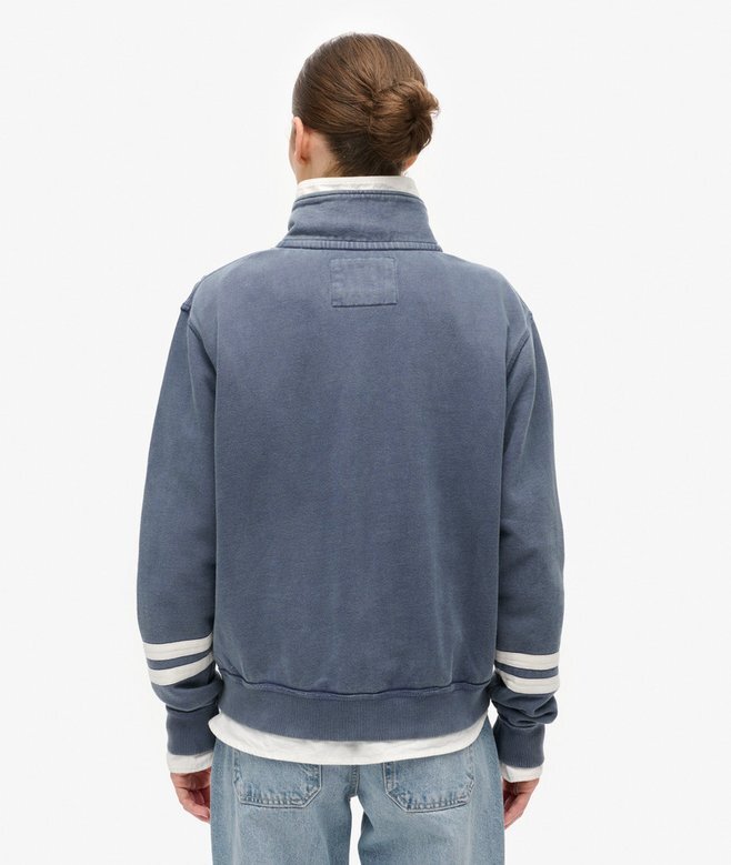 Φούτερ με μισό φερμουάρ και απλικέ Athletic Essentials Φούτερ με μισό φερμουάρ και απλικέ Athletic Essentials