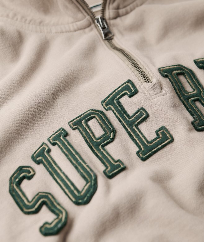 Φούτερ με μισό φερμουάρ και απλικέ Athletic Essentials Φούτερ με μισό φερμουάρ και απλικέ Athletic Essentials