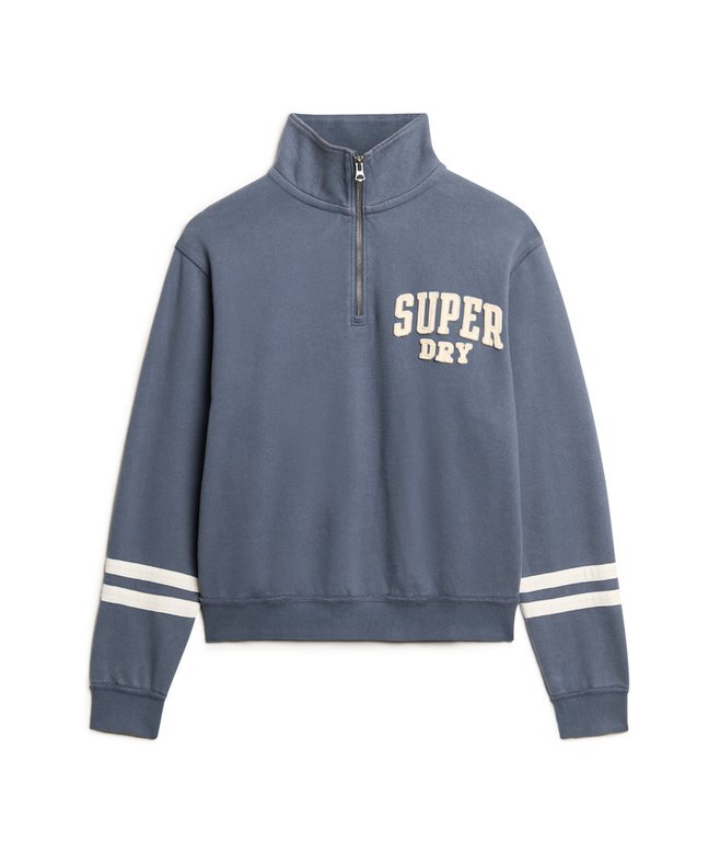 Φούτερ με μισό φερμουάρ και απλικέ Athletic Essentials Φούτερ με μισό φερμουάρ και απλικέ Athletic Essentials