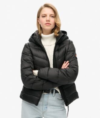 Hooded Fuji Quilted Padded Jacket