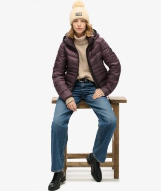 Hooded Fuji Quilted Padded Jacket
