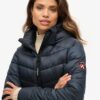 Hooded Fuji Quilted Padded Jacket Hooded Fuji Quilted Padded Jacket