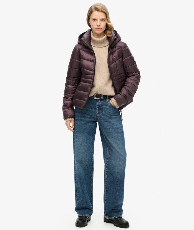Hooded Fuji Quilted Padded Jacket Hooded Fuji Quilted Padded Jacket