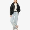 Hooded Fuji Quilted Padded Jacket Hooded Fuji Quilted Padded Jacket
