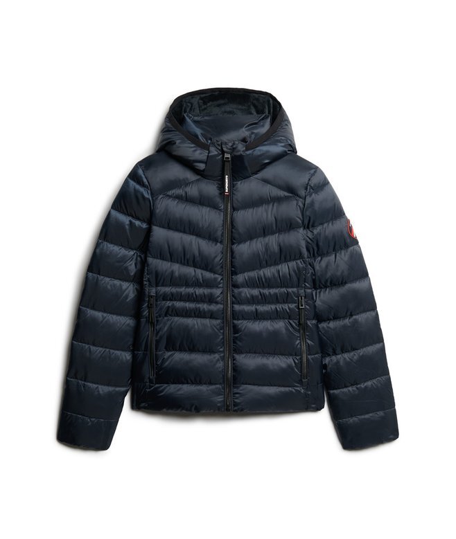 Hooded Fuji Quilted Padded Jacket Hooded Fuji Quilted Padded Jacket