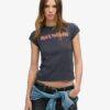 Iron Maiden X Superdry T-shirt με κοντά μανίκια και μπάντα