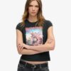 Iron Maiden X Superdry T-shirt με κοντά μανίκια και μπάντα