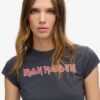 Iron Maiden X Superdry T-shirt με κοντά μανίκια και μπάντα