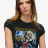 Iron Maiden X Superdry T-shirt με κοντά μανίκια και μπάντα