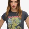 Iron Maiden X Superdry T-shirt με κοντά μανίκια και μπάντα