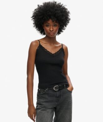 Καμιζόλα Vintage με Organic Cotton και δαντελένια τελειώματα
