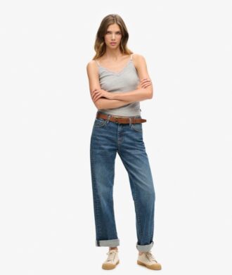 Καμιζόλα Vintage με Organic Cotton και δαντελένια τελειώματα