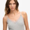 Καμιζόλα Vintage με Organic Cotton και δαντελένια τελειώματα