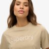 Κεντημένο T-shirt με λογότυπο Core, φαρδύ και χαλαρό Κεντημένο T-shirt με λογότυπο Core, φαρδύ και χαλαρό