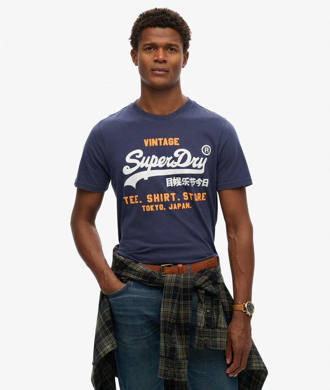 Κλασικό T-shirt με Vintage λογότυπο Κλασικό T-shirt με Vintage λογότυπο