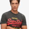 Κλασικό Vintage T-shirt με λογότυπο