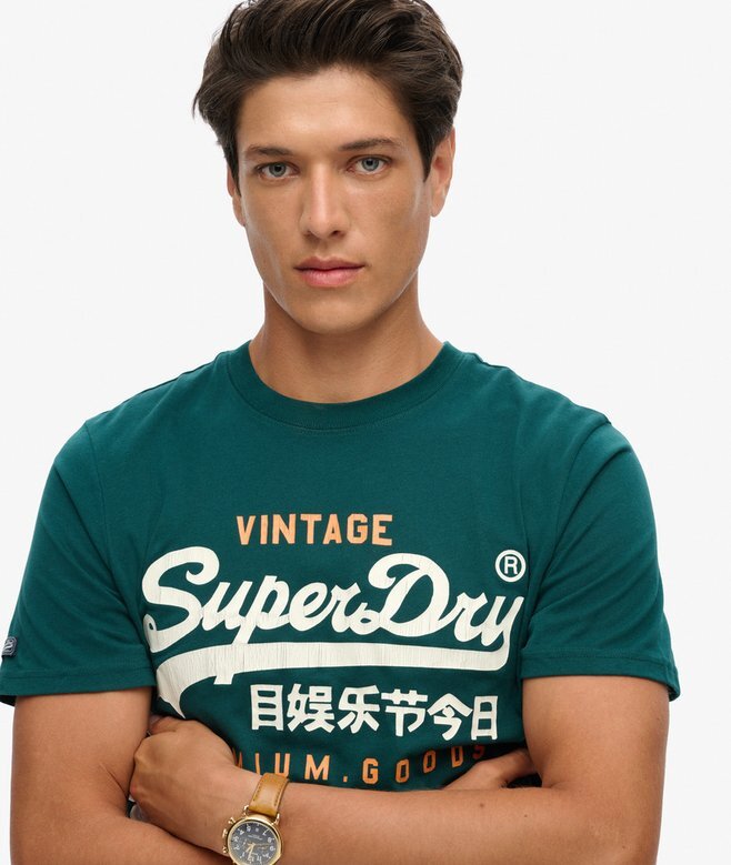 Κλασικό Vintage T-shirt με λογότυπο Κλασικό Vintage T-shirt με λογότυπο