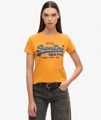 Κολλητό T-shirt με κεντημένο Vintage λογότυπο