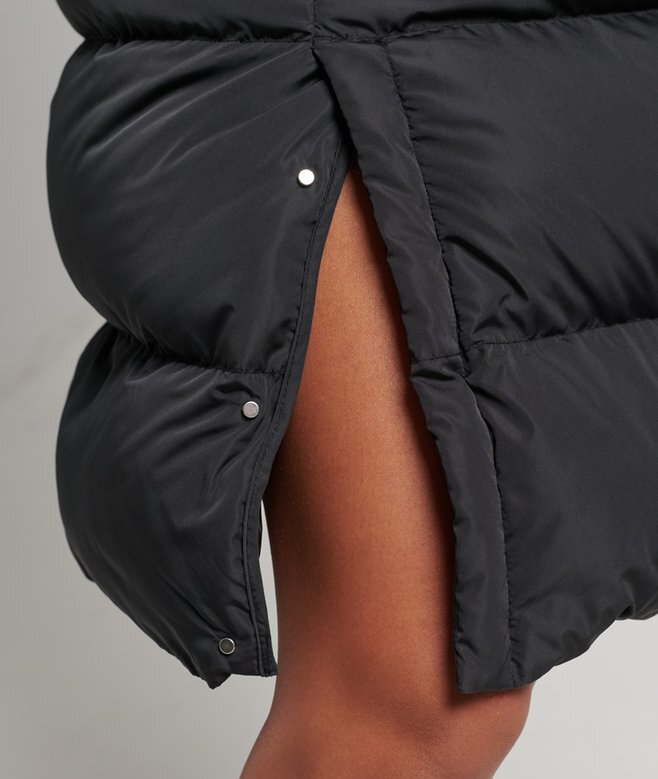 Μακρύ γιλέκο Hooded με επένδυση Μακρύ γιλέκο Hooded με επένδυση