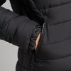 Μακρύ Hooded Puffer παλτό από συνθετική γούνα και ελαφριά επένδυση
