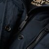 Μακρύ παλτό Puffer με κουκούλα Fuji Μακρύ παλτό Puffer με κουκούλα Fuji