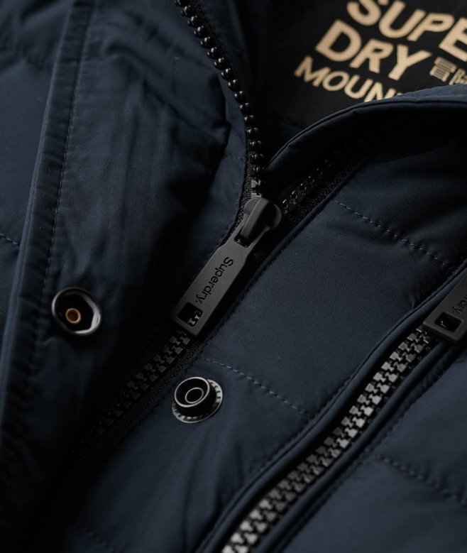 Μακρύ παλτό Puffer με κουκούλα Fuji Μακρύ παλτό Puffer με κουκούλα Fuji