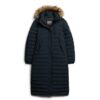 Μακρύ παλτό Puffer με κουκούλα Fuji Μακρύ παλτό Puffer με κουκούλα Fuji