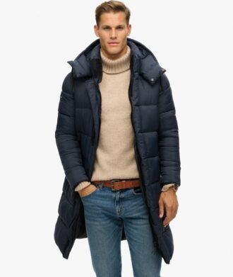 Μακρύ Puffer παλτό με επένδυση Ripstop