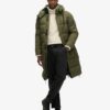 Μακρύ Puffer παλτό με επένδυση Ripstop Μακρύ Puffer παλτό με επένδυση Ripstop