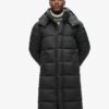 Μακρύ Puffer παλτό με επένδυση Ripstop Μακρύ Puffer παλτό με επένδυση Ripstop