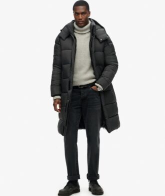 Μακρύ Puffer παλτό με επένδυση Ripstop