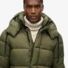 Μακρύ Puffer παλτό με επένδυση Ripstop Μακρύ Puffer παλτό με επένδυση Ripstop