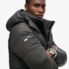 Μακρύ Puffer παλτό με επένδυση Ripstop Μακρύ Puffer παλτό με επένδυση Ripstop