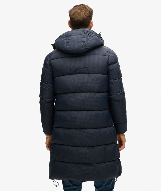 Μακρύ Puffer παλτό με επένδυση Ripstop Μακρύ Puffer παλτό με επένδυση Ripstop