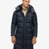 Μακρύ Puffer παλτό με επένδυση Ripstop Μακρύ Puffer παλτό με επένδυση Ripstop