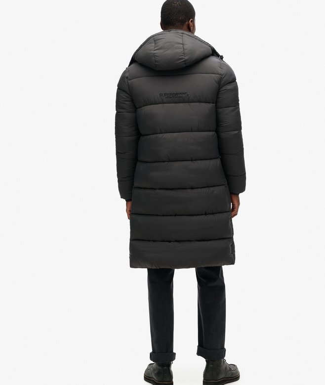 Μακρύ Puffer παλτό με επένδυση Ripstop Μακρύ Puffer παλτό με επένδυση Ripstop