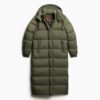 Μακρύ Puffer παλτό με επένδυση Ripstop Μακρύ Puffer παλτό με επένδυση Ripstop
